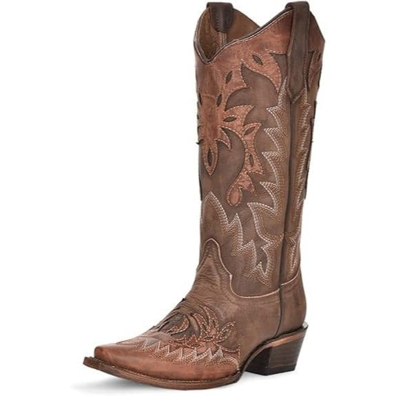 Circle G L6031 Leather Western Boots